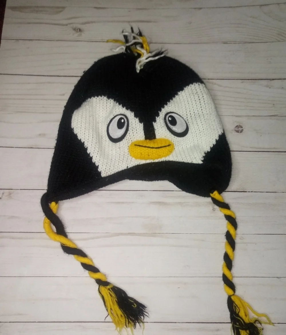 Wool Penguin hat for boy or girl